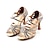 ieftine Pantofi Dans Latin-Pentru femei Încălțăminte latină Pantofi Salsa Pantofi De Dans Profesional Samba Sandale de cristal Sexy Toc Înalt Pantofi vârf deschis Cureaua de legătură Adulți Negru Auriu Argintiu