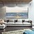 cheap Landscape Paintings-Handmade Oil Painting CanvasWall Art Decoration Abstract Knife Painting Seascape Blue For Home Decor Rolled Frameless Unstretched Painting