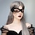 お買い得  ヘアスタイリングアクセサリー-ハロウィンメイク仮面舞踏会セクシーな女性の半分の顔セクシーな王女の女神魔女クモの巣マスク