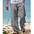 cheap Exercise, Fitness &amp; Yoga Clothing-Men&#039;s Yoga Pants High Waist Pants Bottoms Wide Leg Quick Dry Navy White Black Yoga Pilates Dance Linen Sports Activewear Loose Micro-elastic / Athletic / Casual / Athleisure