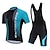 cheap Men&#039;s Clothing Sets-21Grams Men&#039;s Cycling Jersey with Bib Shorts Short Sleeve Mountain Bike MTB Road Bike Cycling Green Blue Yellow Stripes Bike Clothing Suit 3D Pad Breathable Quick Dry Moisture Wicking Back Pocket