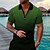 cheap Men&#039;s 3D Zipper Polo-Men&#039;s Collar Polo Shirt Golf Shirt Tartan Geometry Turndown Black / Gray Green Blue Purple 3D Print Going out golf shirts Short Sleeve Zipper Clothing Apparel Sports Designer Punk &amp; Gothic / Slim