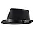 זול כובעים לגברים-בגדי ריקוד גברים כובע פאדורה כובע שולי שחור חום פּוֹלִיאֶסטֶר ספורט ושטח יום יומי סגנון מינימליסטי מסיבה\אירוע ערב יומי חגים