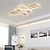 preiswerte Dimmbare Deckenleuchten-LED-Deckenleuchten 4-Licht 90/120cm Unterputzleuchten LED moderne Stil Esszimmer Schlafzimmerleuchten 110-240V nur dimmbar mit Fernbedienung