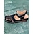 ieftine Sandale de Damă-Pentru femei Sandale Sandale Desculțe Pantofi de confort Zilnic Mers Sandale Platformă Vară Toc Platformă Vârf Închis Vârf deschis minimalism Plimbare Imitație Piele Panglică Negru Rosu Gri Deschis