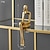 billiga Statyer-gyllene abstrakt figur prydnad dekorativa föremål harts modern samtida för heminredning presenter 1 st