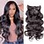 cheap Clip in Hair Extensions-Clip In Hair Extensions Remy Human Hair 7 Pcs Pack Body Wave Natural Hair Extensions