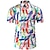 cheap Men&#039;s Shirts-Men&#039;s Shirt Geometric Classic Collar Holiday Beach Print Tops Casual Tropical White / Summer / Summer