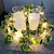 Χαμηλού Κόστους LED Φωτολωρίδες-ηλιακός τεχνητός κισσός φωτάκια γιρλάντα κρεμαστά κορδόνια φωτάκια για διακόσμηση κήπου 2m 20leds εξωτερικού χώρου ip65 αδιάβροχα φύλλα νεράιδα φωτάκια αυλή σπίτι μπαλκόνι αίθριο γιορτή γάμου