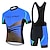 cheap Men&#039;s Clothing Sets-21Grams Men&#039;s Cycling Jersey Set Short Sleeve Cycling Jersey with Bib Shorts 3 Rear Pockets Reflective Strips 3D Padded Shorts Polka Dot Polyester Bike Wear Breathable Quick Dry Moisture Wicking