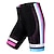 voordelige Broeken, shorts en rokken voor dames-WOSAWE Dames Fietsbroek Gevoerde wielrenshorts Fietsen Short / Broekje Broeken Comfortabel Passend Bergracen Wegwielrennen Sport Gestreept Winddicht 3D-pad Ademend Sneldrogend Zwart Polyester Spandex