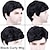 cheap Costume Wigs-Vampire Wig Black Mens Wig Side Part Curly Heat Resistant Synthetic Fashion Guy Natural Hair Replacement Wigs with Free Wig Cap Cosplay Daily Use