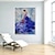 cheap People Paintings-Handmade Oil Painting CanvasWall Art Decoration Abstract Knife PaintingBody Art Blue For Home Decor Rolled Frameless Unstretched Painting