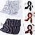 abordables Bufandas de mujer-Bufanda plisada de seda para mujer