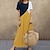 abordables Camisetas de mujer-mujer holgado empalme básico multicolor elegante&amp;amp; lujoso cuello redondo camiseta manga regular verano caqui rojo marrón amarillo