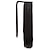 voordelige Paardenstaarten-clip in paardenstaart extension wikkel rond steil haar 22 inch synthetisch haarstukje-natuurlijk zwart 1b kleur