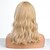 abordables Perruques Synthétiques-perruque blonde courte avec une frange bob perruque vague de corps perruque pour les femmes résistant à la chaleur fibre synthétique perruques longueur d&#039;épaule perruques 16 pouces aspect naturel