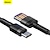 olcso Micro USB kábelek-BASEUS USB C kábel 40W 3 láb USB A - USB C 5 A Gyorstöltés Tartós Gyűrődésgátló Kétoldalas vakcsatlakozású USB Kompatibilitás Xiaomi Huawei Mobiltelefon tartozék