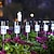 abordables Éclairages pour allées-12 pièces lumières de voie extérieure lumière solaire de jardin étanche led solaire pelouse lumière jardin pont passerelle solaire paysage décoration veilleuse