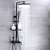 billige Bruserarmaturer-brusesystem vandhanesæt vægmonteret, 9 tommer regnbruser håndbruser håndholdt sprøjte med holder galvaniseret / malet finish monteres inde i keramisk ventil badekar bruser