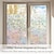 Недорогие Декоративные наклейки на стену-виниловая статическая цепляющая геометрия окна конфиденциальность витраж декоративная оконная пленка термоконтроль тонировка окна / наклейка на окно / наклейка на дверь 100x45 см / 41 «x 18» наклейки