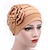 abordables Chapeaux Femme-Chapeaux pour femmes printemps été couleur unie floral beanie chapeau musulman stretch turban chapeau casquette perte de cheveux chapeaux hijab cap