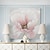 billige Blomstrede/botaniske malerier-håndlavet håndmalet oliemaleri vægkunst pink blomst rosenbusk boligdekoration indretning rullet lærred uden ramme ustrakt