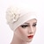 abordables Sombreros de mujer-Sombreros de mujer primavera verano color liso floral beanie sombrero musulmán elástico turbante sombrero gorra para la pérdida de cabello gorra hijab