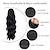 tanie Kucyki-24 cal długie ciało fala kucyk do przedłużania włosów syntetyczne żaroodporne zawijane sznurkiem kręcone faliste treski kucyk dla kobiet