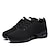 cheap Dance Sneakers-Women&#039;s Dance Sneakers Hip Hop Training Practice Professional Professional Breaking/ Square Dance Sneaker Round Toe Lace-up Teenager Adults&#039; Black Gray Dark Red