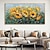 ieftine Picturi Florale/Botanice-pictură în ulei realizată manual pânză artă de perete decorare plantă abstractă pictură florală floarea-soarelui înflorit pentru decor interior pictură rulată fără cadru neîntins