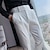 رخيصةأون سروال اللباس-رجالي بدلة بنطلونات البناطيل المرتبة سروال البدلة سروال جورخا جيب ارتفاع هايت لون الصلبة راحة ناعم Ankle-length مناسب للبس اليومي مناسب للخارج عتيق أنيق أسود أبيض خصر عالي