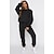 cheap Women&#039;s Two Piece Sets-Hoodie Sweatshirt Sweatpants Plain Graphic For Couple&#039;s Men&#039;s Women&#039;s Adults&#039; Hot Stamping Street Casual Daily