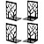 Χαμηλού Κόστους Βιβλιοστάτες &amp; Σελιδοδείκτες-σχέδιο δέντρου με άκρες βιβλίων μοντέρνα βιβλιοθήκες για ράφια αντιολισθητικό μεταλλικό πώμα βιβλίων βαρέως τύπου για βιβλία/cd διακοσμητικό ράφι βιβλίων για το σπίτι 2 ζευγάρια