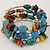cheap Bracelets-boho multilayer irregular agate beads charm bracelets for women vintage jade stone man bracelets yoga bangles ethnic jewelry (colorful)