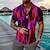 cheap 3D Zipper Polo-Men&#039;s Collar Polo Shirt Golf Shirt Gradient Turndown Green Purple Pink Rainbow 3D Print Casual Daily Short Sleeve Zipper Print Clothing Apparel Fashion Designer Casual Breathable / Sports