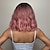 preiswerte Trendige synthetische Perücken-Haircube Bob Perücken Pink Water Wave Coaplay Perücken mit Pony Brown Auburn Short Bob Perücken für afroamerikanische Frauen