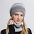 abordables Chapeaux Femme-2 pièces/ensemble hiver femmes bonnets snood ensembles dégradé couleur tricoté chapeau plus chaud mode extérieur coupe-vent épaissir tie dye écharpe chapeau pour les femmes