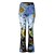 cheap Pants-Women&#039;s Pants Trousers Bell Bottom Faux Denim Blue Yellow Red Fashion Streetwear Casual / Sporty High Waist Print Casual Daily Full Length Micro-elastic Flower / Floral S M L XL XXL / Loose Fit