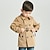 cheap Outerwear-Kids Boys Trench Coat Long Sleeve Khaki Plain Pocket Fall Spring Active Daily 2-12 Years