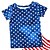 cheap Sets-Kids Unisex Boys Girls&#039; American Independence Day T-shirt &amp; Shorts Clothing Set 2 Pieces Short Sleeve Blue Flag Crewneck Print Street Sports Vacation Fashion Comfort Cool Daily 3-13 Years