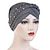 cheap Women&#039;s Hats-India Muslim Women Hijab Hat with Beads Turban Headscarf Islamic Head Wrap Lady Beanie Bonnet Hair Loss Cover