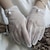 voordelige Bruidshandschoenen-Polyester Polslengte Handschoen Handschoenen / Imitatieparel Met Nep Parel / Pure Kleur Bruiloft / feesthandschoen