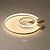 billige Dæmpbart loftlys-52 cm loftslampe led dæmpbar cirkeldesign planmonteret let metal lagdelt moderne stil stilfuld malet finish 220-240v
