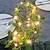 billiga LED-ljusslingor-solenergi konstgjord murgröna kranslampor hängande ljus för trädgårdsdekoration 2m 20leds utomhus ip65 vattentäta löv sagoljus gårdsplan hem balkong uteplats semester bröllop fest bakgrund