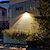 olcso Kültéri falilámpák-2db napelemes fali lámpa kültéri kerítés lámpa kerti teraszhoz erkély udvari villa veranda udvar dekoráció vízálló fali lámpa