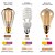 billige LED-filamentlamper-3/6 stk guide led lyspære vintage edison lyspære 3w 220v 110v e26/e27 base varmhvit 2200k erstatningspærer for vegglamper lys pendellampe gul varm &amp; ekornbur