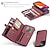 ราคาถูก เคสสำหรับ iPhone-caseme wallet case for iphone 13 12 11 pro max magnetic se 3 กระเป๋าซิปที่ถอดออกได้ ทนทาน pu leather flip case wallet with 17 card slots holder for women men