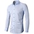 billiga Businessskjortor för män-herrskjorta enfärgad turndown fest dagligen button-down långärmade toppar ledigt mode bekväm vit svart grå