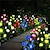 baratos Luzes e lanternas de caminho-2/4 peças luz solar rosa flor jardim ao ar livre luzes decorativas para casa lâmpada de gramado à prova d&#039;água paisagem rosa luz